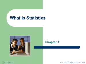 Statistics Prerequisite materials