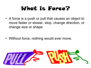 Forces and Motion Interactive Powerpoint