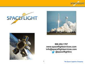 Spaceflight - Small Payload Rideshare Association