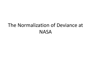 The Normalization of Deviance at NASA