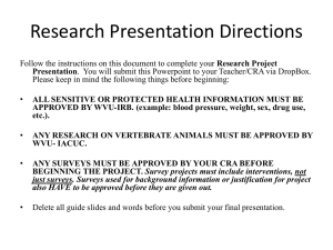 Research Presentation Guide