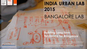 Indian Urban Lab in Bangalore - International Federation for