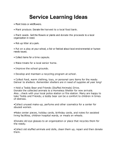 Service Learning Ideas - Warren County Schools