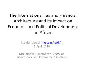 N Meisel_Economic and Political Impacts of the International Tax
