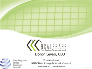 Scalebase-Your Database, Transparently scaled