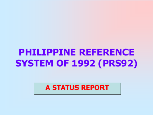 philippine reference system of 1992