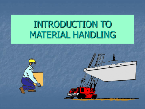 introduction to material handling - Hettrick, Cyr & Associates, Inc.