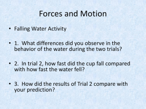 Chapter 2 Forces & Motion ppt - Mrs. Althoff's Science Class