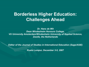 Globalisation and its link to Higher Education (1)