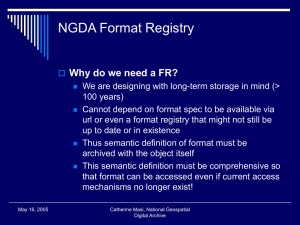 NGDA Format Registries Presentation