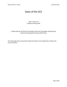 State of the SCE