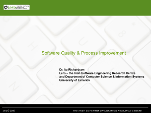 Lecture 3 Lero SQ & PI - Measuring Processes