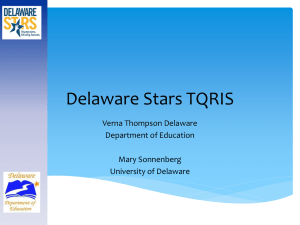 Delaware Stars TQRIS - 2016 Early Childhood Inclusion Institute