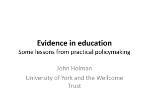 John Holman presentation (MS PowerPoint