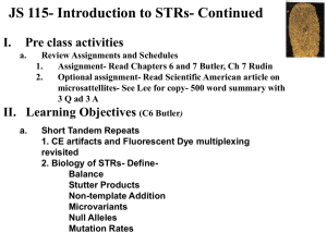 STR lecture part 2