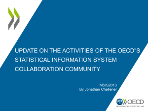 The OECD*s Statistical Information System Collaboration Community