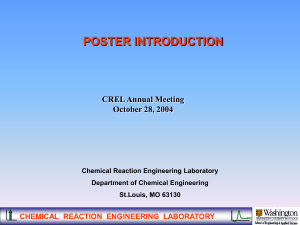 Chemical Reaction Engineering Laboratory - CREL