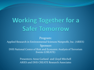 Working Together for a Safer Tomorrow
