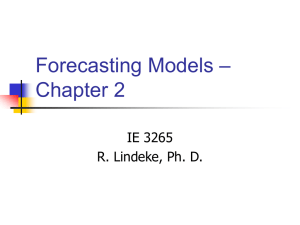 Forecasting Models