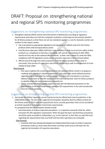 Draft Proposal on Strengthening National and Regional sps