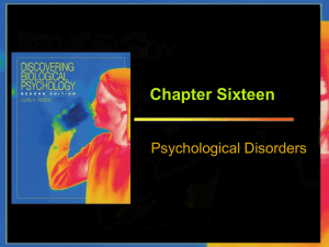 chapter 16 psychological disorders