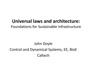 Universal laws and architecture