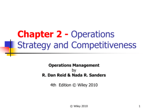 Operations Strategy