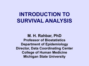 Introduction To Survival Analysis