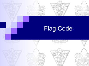 FLAG CODE - CKSC Scout Center