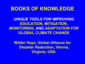 BOOKS OF KNOWLEDGE on GLOBAL CLIMATE CHANGE