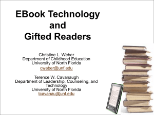 GiftedReader - University of North Florida