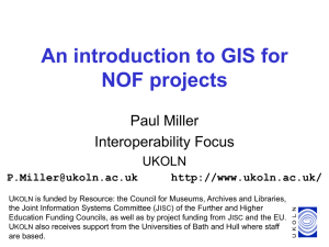 An introduction to GIS for NOF projects