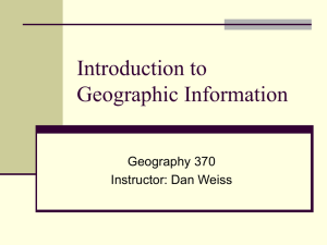 Introduction to Geographic Information