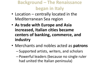 Characteristics of the Renaissance