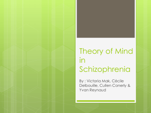 Affective ToM in Schizophrenia