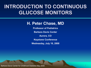 Continuous Glucose Monitoring (CGM)