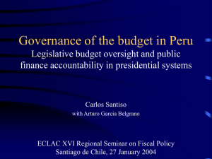 Legislative budget oversight in presidential systems