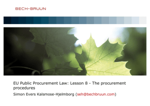 The procedures - Bech