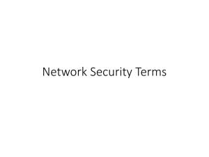 Network Security Terms