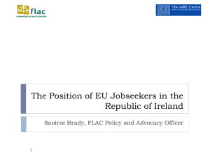 The Position of EU Jobseekers in the Republic of