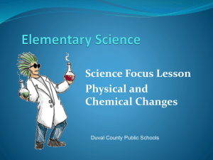 SC.5.P.9.1 Physical Chemical Change
