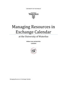 Managing Resources in Exchange Calendar ()
