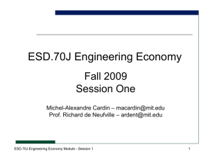 ESD.70J Engineering Economy Module