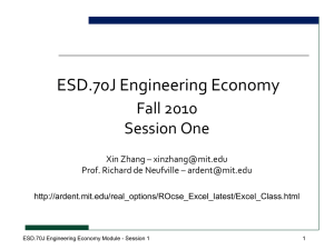 ESD.70J Engineering Economy Module