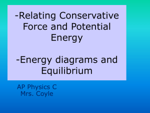 6 Relating Conservative Force to Potential Energy, Energy