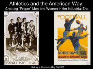 Athletics and the American Way: