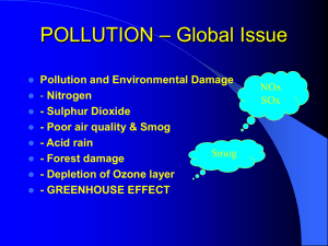 POLLUTION – Global Issue - Zenith thermal