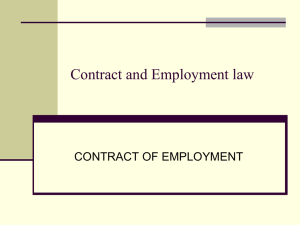 contract of employment