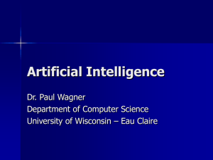Artificial Intelligence - Department of Computer Science
