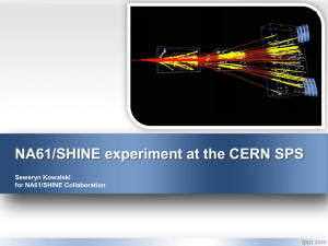 NA61/SHINE experiment at the CERN SPS